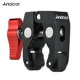 thumbnail image 1 of Andoer Crab Pliers Clip Super Clamp with 1/4" & 3/8" Screw Hole for DSLR Rig LCD Monitor Studio Light Camera Arm Photo Studio Accessory, 1 of 6