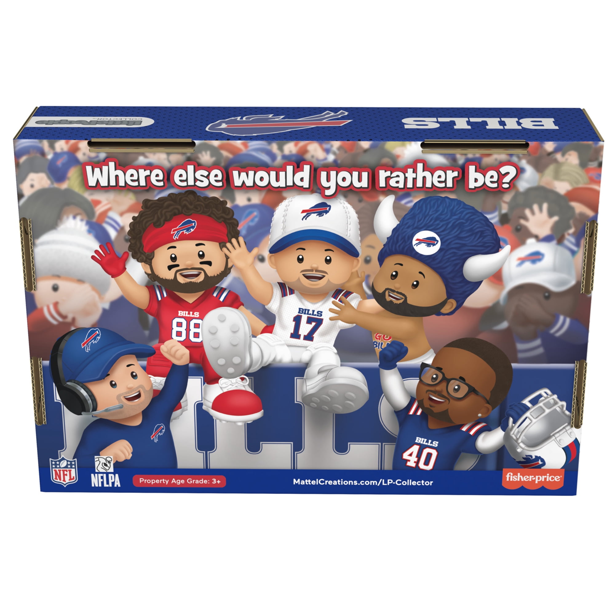 Little People x NFL Collector Buffalo Bills Figure 4-Pack (Shout!)