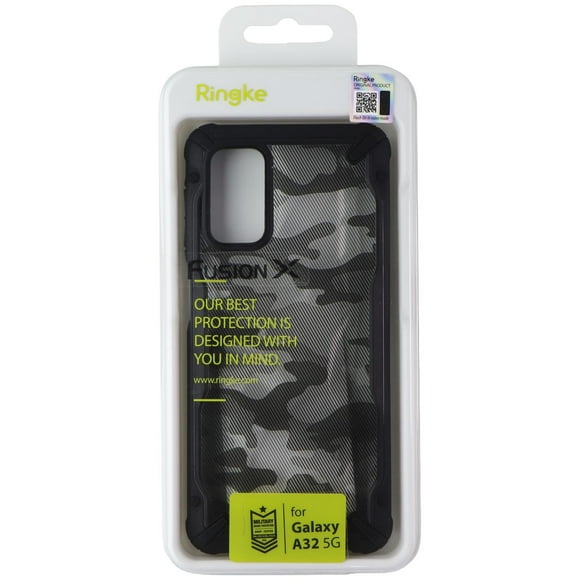 Ringke Fusion X Series Case for Samsung Galaxy A32 5G - Black Camo