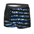 thumbnail image 2 of Fotbe Navy Camouflage American Flag Men’s Total Support Pouch Boxer Briefs, X-Temp Cooling, Moisture-Wicking Underwear, Regular, Long-leg and Trunk-XX-Large, 2 of 9