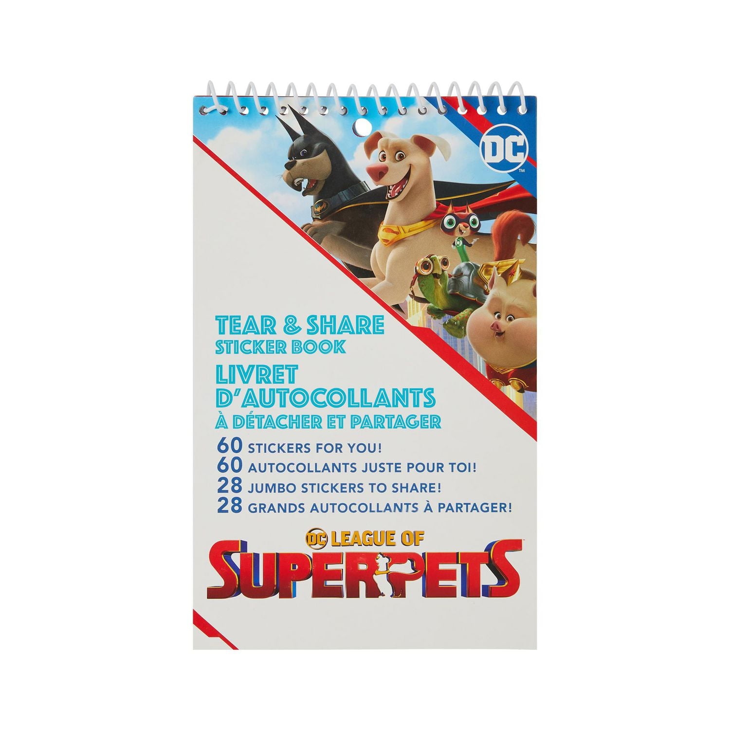 DC Super Hero Pets Tear & Share Sticker and Activity Book