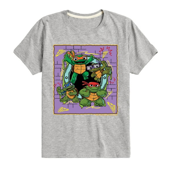 Teenage Mutant Ninja Turtles Mutant Mayhem - Mini Badge - Toddler & Youth Short Sleeve Graphic T-Shirt