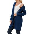 thumbnail image 5 of STARVNC Women Button Down Solid Color Cardigan, 5 of 7