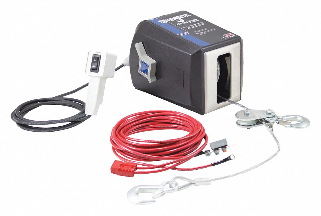 Strongarm Electric Winch,3/5HP,12VDC SA12015DC