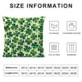 thumbnail image 5 of Leisuo St. Patricks Day Pillow Covers for Home Decor Lucky Shamrock Clover and Quotes Decor Throw Pillows Decorative Cushion Cases Irish National Day Decorations, 5 of 5