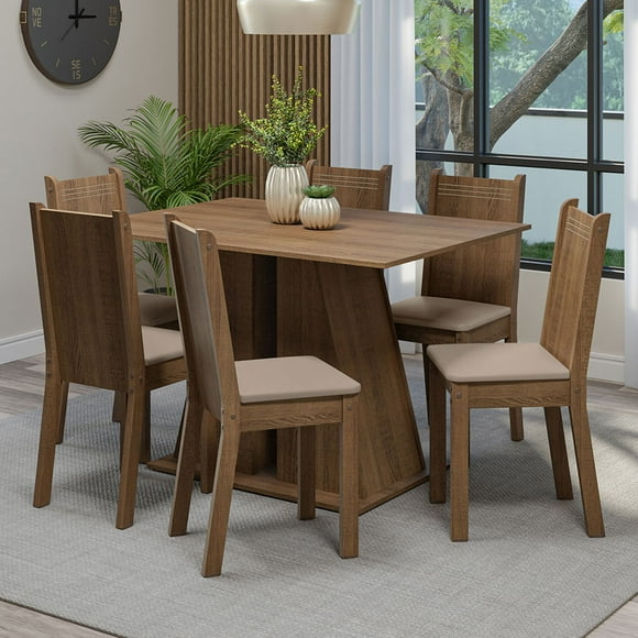 Juego de Comedor Madesa Sharon Mesa y 6 Sillas