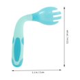 thumbnail image 4 of MasteelfCA 1 Set of Left-handed Toddler Stainless Steel Spoon Baby Fork Kids Spoon Fork Kit Toddler Utensil, 4 of 9