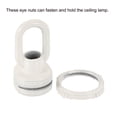 thumbnail image 5 of Unique Bargains 25kg Max Load 30x44mm M10 Thread Ring Shape Female Loop Eye Nut White 2 Pack, 5 of 5