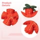 thumbnail image 3 of Juego de adornos navideños de fieltro, adornos de estrella de mar hechos a mano, diseño de flor de estrella de árbol de Navidad rojo, decoración navideña para el hogar, adornos colgantes tradicionales, 3 of 5