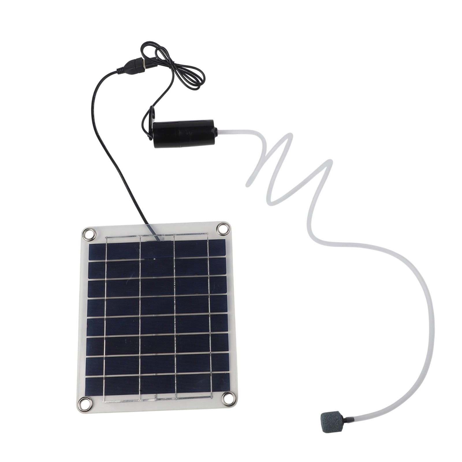 20W Outdoor Aquarium Fish Tank Oxygen Air Pump Portable Solar USB Oxygen Pump