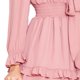 thumbnail image 4 of Vestido Con Olanes Mujer Casual Corto Palo De Rosa rosa CH INCÃGNITA 330827, 4 of 5