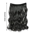 thumbnail image 3 of LHWEN Hair Extensions Secret Hidden Wire In Real Long Thick Straight Curly Headband For Women Beauty Salon Straight Hair Fun Lace Wavy Curls Braided Hair Synthetic Hair bohon Perfect, 3 of 6