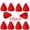 10pc, variant on 15pcs Strawberry Shaped Scented Candles Fruit Aroma Soy Wax Handmade Candle Home Valentine's Day Decoration Birthday Gifts