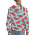 thumbnail image 7 of Honeii Watermelon Pattern Womens Oversized Hoodies Long Sleeve Sweatshirts Pullover Fall Outfits with Pocket-X-Large, 7 of 7