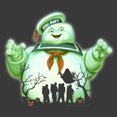 thumbnail image 2 of Boy's Ghostbusters Halloween Stay Puft Marshmallow Man Graphic Tee Charcoal Heather Small, 2 of 5