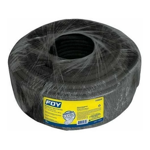 Manguera Flexible Negra Para Cable SURTEK 1/2 X 100M 142850