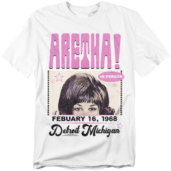 Aretha Franklin T-Shirt Detroit Unisex Graphic Tee for Men & Women