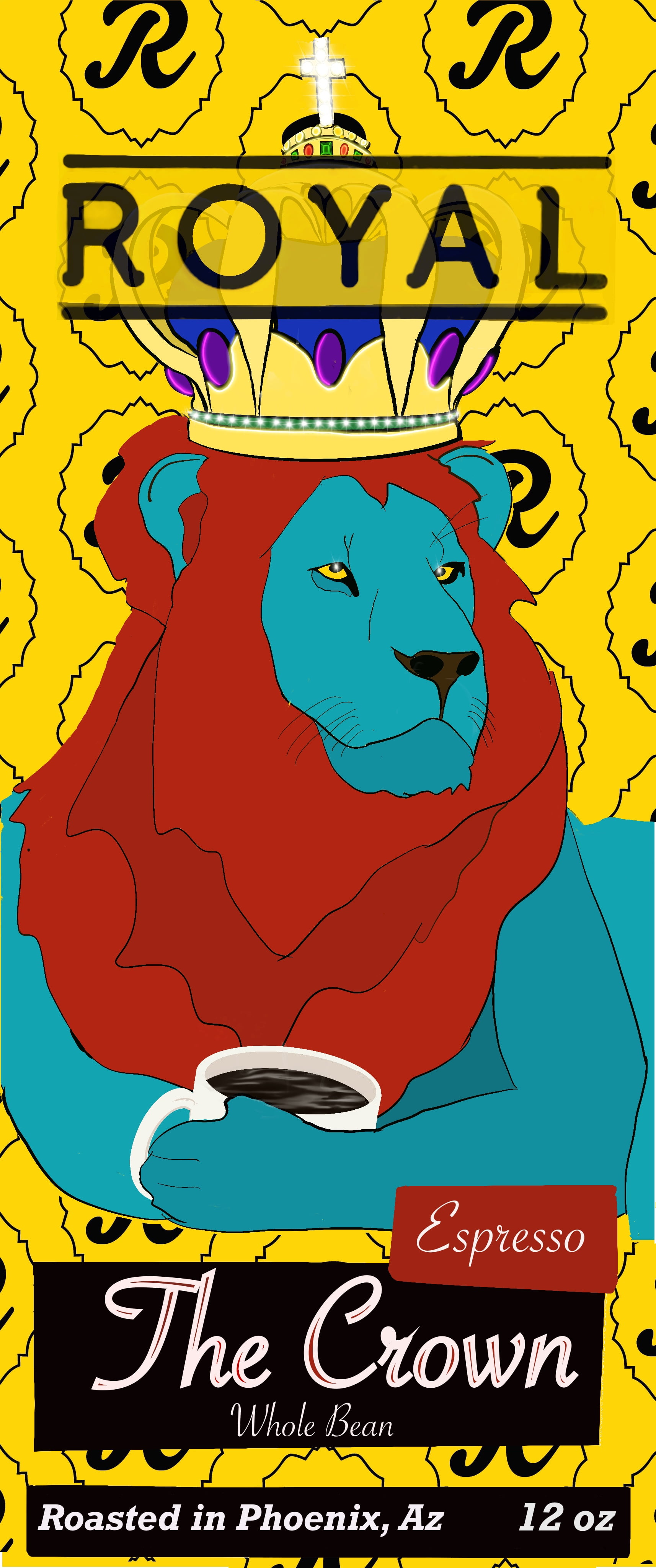 Royal Coffee Bar - Crown Espresso Blend, Whole Bean, 12oz