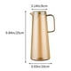 thumbnail image 3 of Jarra de agua de vidrio de borosilicato de gran capacidad con tapa - Jarra de ámbar resistente al calor de 25 oz para bebidas frías y calientes - Jarra de limonada apta para lavavajillas para hogar, 3 of 6