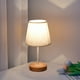 thumbnail image 4 of Lámpara de escritorio LED de madera maciza, lámpara de lectura de estudio de tela estable, adecuada para decoración del hogar, luz de noche cálida lisa de lino, iluminación interior, lámpara de lectur, 4 of 6