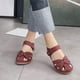 thumbnail image 1 of Sandalias de punta redonda con hueco en el tobillo cómodas para mujer y niña, zapatos de suela blanda Wmkox8yii nm1907, 1 of 7