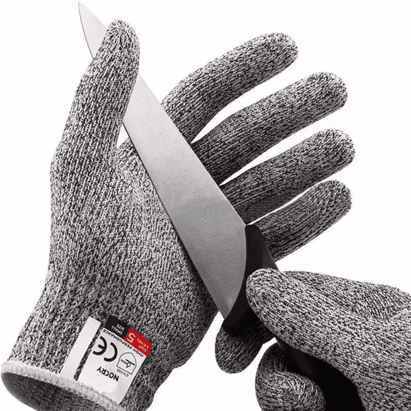 PAKNADA 12 Pairs Cut Resistant Safety Gloves Level 5 EN388 – Food Safe Kitchen Work Gloves for Cutting, Butchering, Industrial & Construction Use