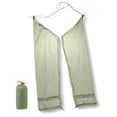thumbnail image 2 of Tignapoo Lightweight Double-Sided Silicone Rain Pants in Army Green - Waterproof Ripstop Nylon for Camping, Hiking, and Cycling, Adjustable Fit, Packable Design, Only 100g, 2 of 6