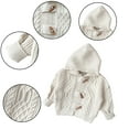 thumbnail image 5 of Esaierr Baby Newborn Boys Cardigan Sweater for Toddler Hooded Sweater Knit Button Long Sleeve Outerwear Jacket for 6M-4Y, 5 of 5