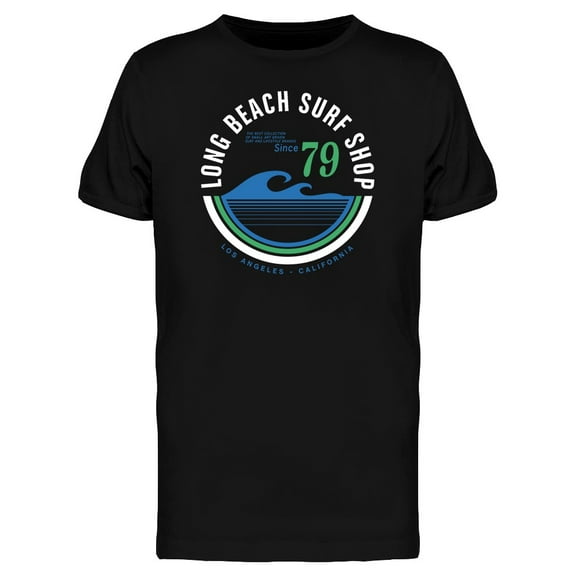 Long Beach Surf Shop Graphic Tee Men's -Image by Shutterstock