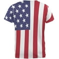 thumbnail image 2 of 4th of July American Flag All Over Adult T-Shirt - Small, 2 of 2