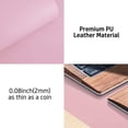 thumbnail image 2 of Leather Desk Pad Protector,Mouse Pad,Office Desk Mat, Non-Slip Desk Blotter,Laptop Desk Pad,Waterproof Desk Writing Pad for Office and Home (31.5" x 15.7", Fairy Pink), 2 of 6