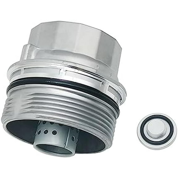 Oil Filter Housing Cap Assembly with Oil Plug Drain Compatible with Toyota Avalon Camry Corolla Highlander Matrix Prius RAV4 Sienna Tacoma Venza  15620-40030 1562040030$