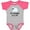 Heather and Hot Pink, variant on Inktastic Grammie Loves Me Grandson Boy Lamb Boys or Girls Baby Bodysuit