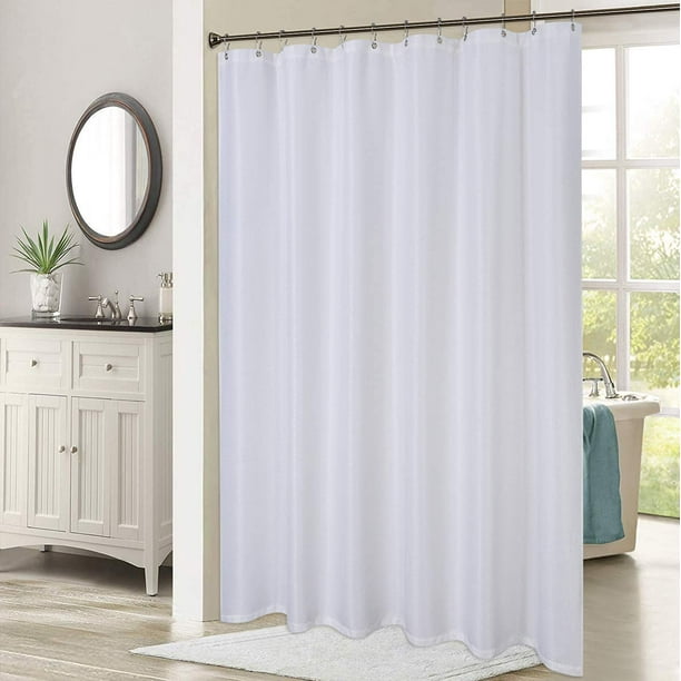 Caromio Extra Long Shower Curtain 84, Matelasse Shower Curtain Extra Long