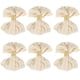 thumbnail image 1 of Injueey Servilletas de poliéster arrugado de 6 piezas para decoración de , duraderas y reutilizables, de color sólido. Mostrada Blanquecino, 1 of 6