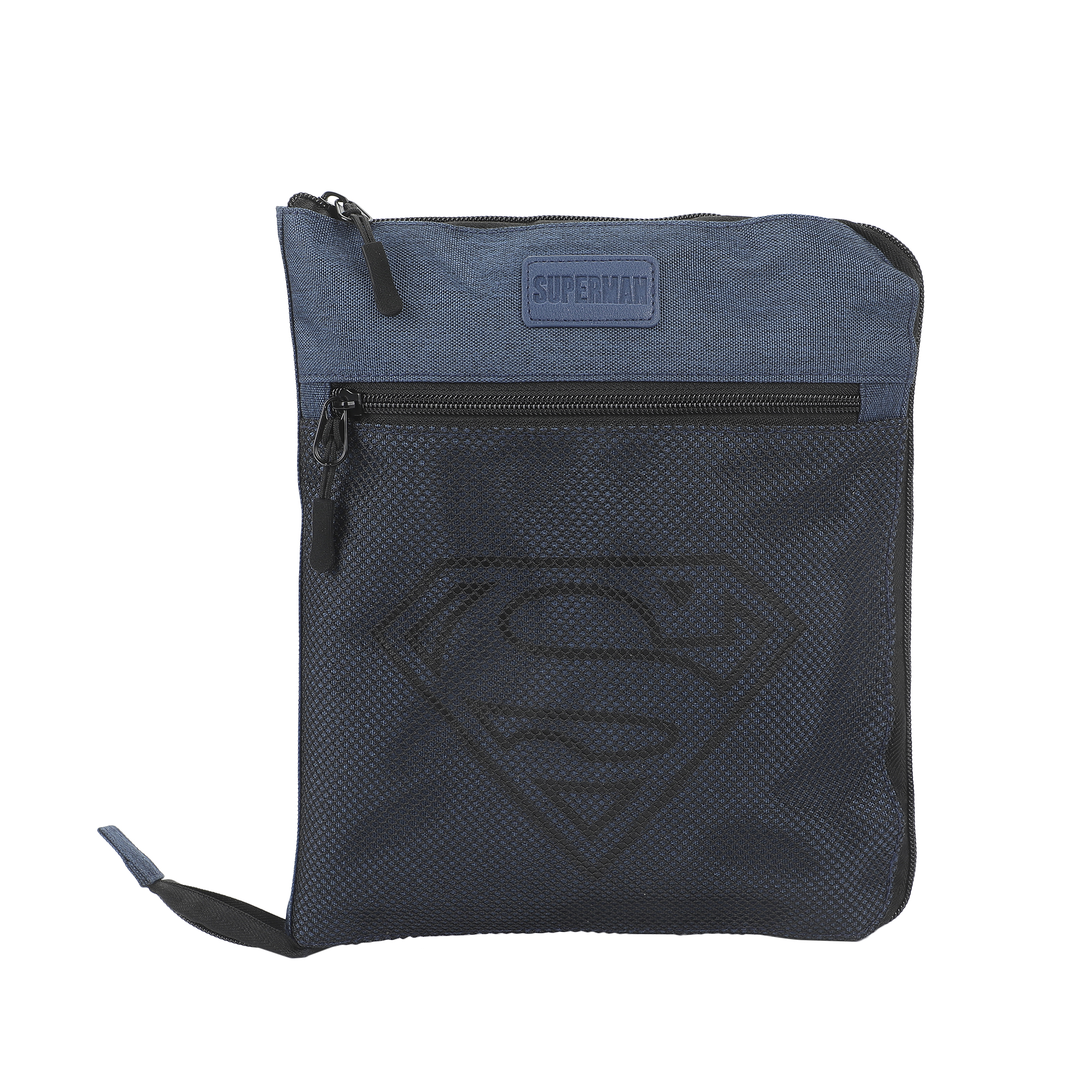 Superman Logo Blue 24" Packable Travel Duffle Bag with Shoe Compartment, Removable Shoulder Strap & Front Storage Pockets