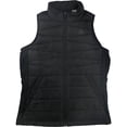 thumbnail image 1 of Reebok Thermowarm Hybrid Down Chaleco para mujer, negro, pequeño, 1 of 2