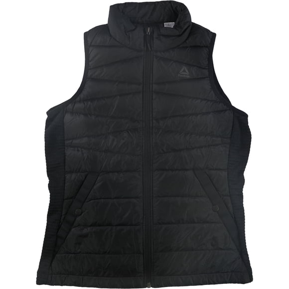 Reebok Thermowarm Hybrid Down Chaleco para mujer, negro, pequeño