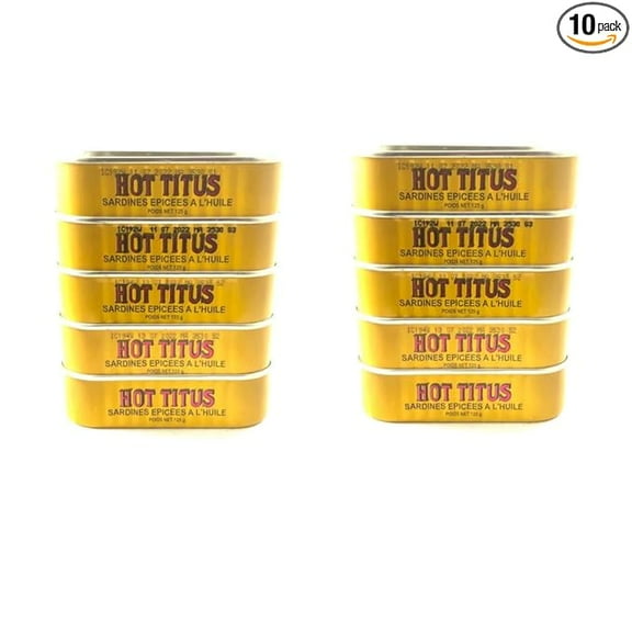 Titus Sardine Hot (Pack of10), 125g