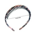 Lizheee Teeth Headbands For Women Multicolors Non Slip Tooth Comb