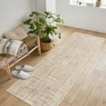 thumbnail image 2 of 2x6 Runner Rug Washable Kitchen Runner Rug Modern Solid Rug Abstract Runner Mat for Hallway Bedroom Living Room, Camel, 2 of 7