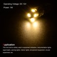 thumbnail image 5 of Uxcell 5-Surface Mounted Devices 5050 12V 1W E10 Mini LED Bulbs Lights Warm White 10 Count, 5 of 6