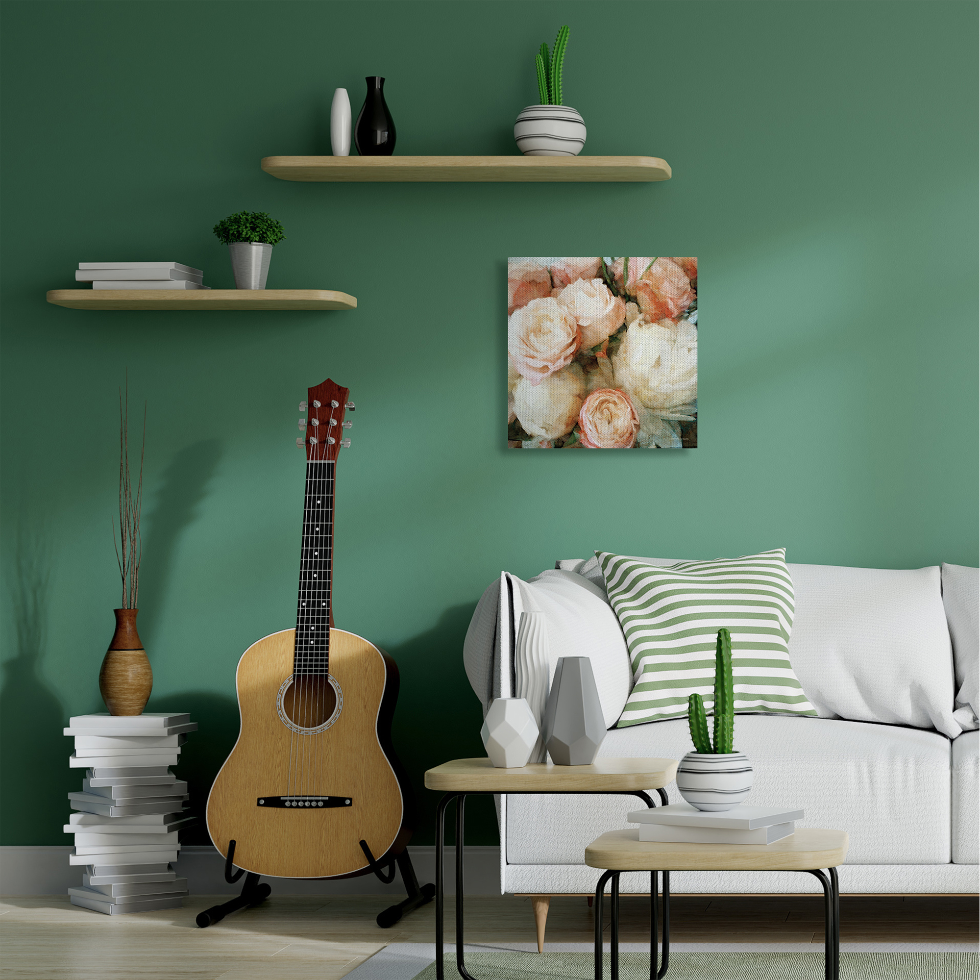 Stupell Home Décor Flower Bouquet Pink White Painting Canvas Wall Art by Bluebird Barn