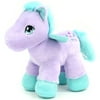 Valentine 11.5" Stuffed Plush Purple Pegasus with Sparkly Teal Hooves