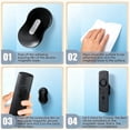 thumbnail image 4 of 1 Pack Magnetic Remote Control Holder Wall Mount, Upgraded No Drill Self-Adhesive TV Remote Organizer, Universal Silicone Remote Control Storage for TV, Fan, AC, Media & RV Accessories,Green, 4 of 8