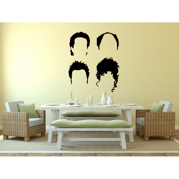 Seinfeld Character Icon Cast TV Show Series Sitcom Quote Wall Stickers Decor Design for Boys/Girls Bedroom Entertainment Fans Rooms Home Art Murals Decals Wall Art Vinyl Decoration Size (10x10 inch)
