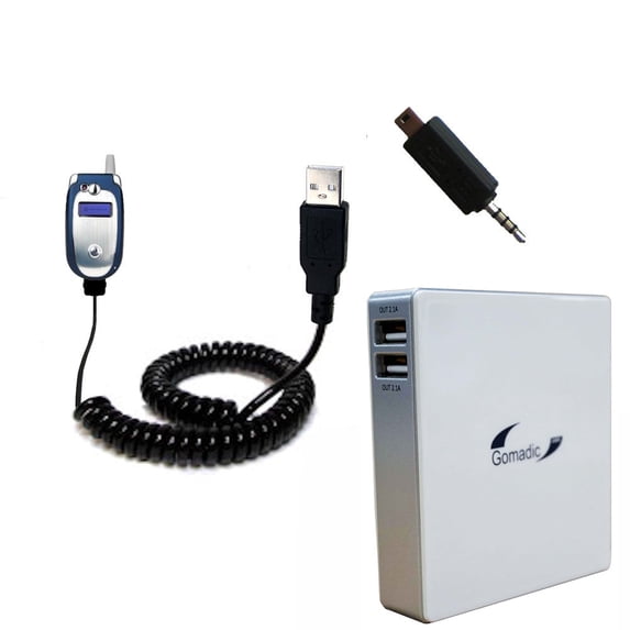 Gomadic High Capacity Rechargeable External Battery Pack suitable for the Motorola V551 - Portable Charger with TipExchange Technology