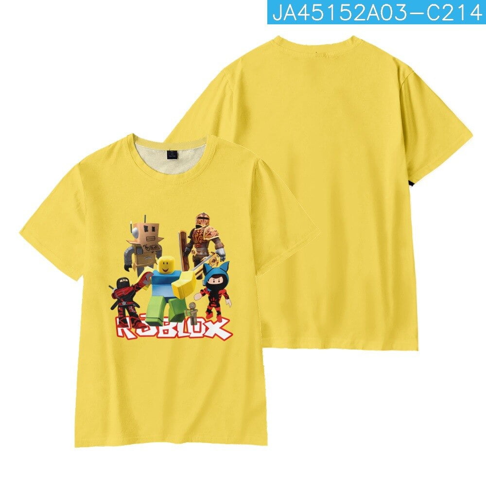 Camiseta de manga corta con estampado de dibujos animados ROBLOX para ninos ropa informal de moda verano para ninos grandes los mejores regalos