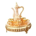 thumbnail image 2 of Juego de tetera, juego de café chino con tazas para beber, juego de tazas de té de lujo, juego de servicio para fiesta, dormitorio, casa de vacaciones y dorado, 2 of 8