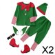 thumbnail image 1 of Disfraz de ,Disfraz de Navidad de Disfraces de Halloween,Conjunto de ropa de disfraces Traje de Navidad Cosplay,Disfraz de Navidad de Adultos Niños Mujeres Hombres,Conjunto de, 1 of 10